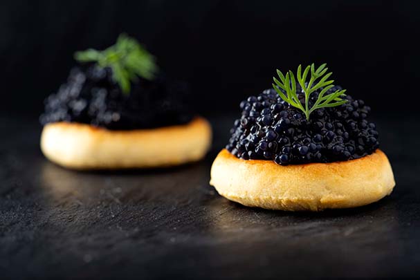 accord mets vodka : Blinis Caviar + Bételgeuse